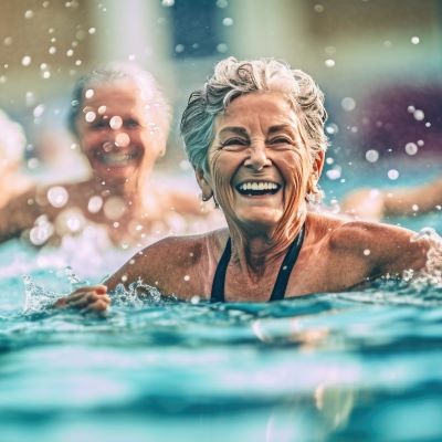 People in a pool