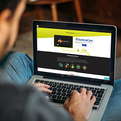 person on the brainhq site