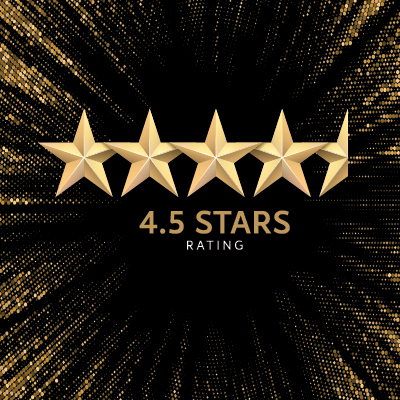 4.5 gold star rating